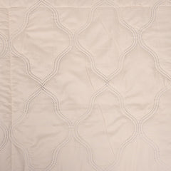 Kuber Industries Comforter | Microfiber Blanket for Summer | Blanket for Winter | Quilted Blanket Cover | Reversible Comforter | Blanket for Double Bed | Cream
