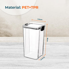Kuber Industries Large Refrigerator Storage Crisper/Fridge Container with Airtight Lid (Transparent)