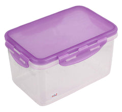 Fun Homes klick N Seal 302 Airtight Food Storage Container Kitchen Container for Storage Plastic Storage Box for Kitchen Airtight Container Storage Jar (1050ml)-Pack of 2 (Purple)-FHUNH15734