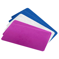 Kuber Industries Circle Design 6 Piece PVC Refrigerator Drawer Mat Set - White, Blue and Pink - CTKTC22368