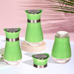 Heart Home Salt Shaker Box | Stainless Steel Pepper Shaker Box | Chilli Flakes Seasoning Sprinkler Box | Namak Daani | Dining Table Masala Box Dabbi | Pack of 3 | Green