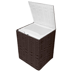 Heart Home Washing Machine Cover | Shelf Check Washing Machine Cover | Soft PVC | Top Load Fully-Automatic Washing Machine Cover | Brown