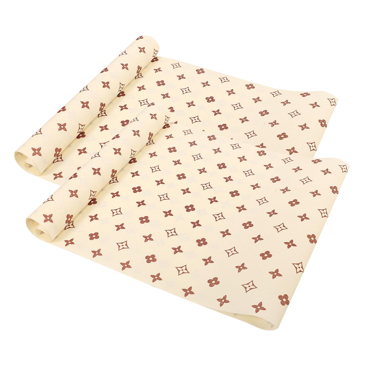 Heart Home Shelf Liner | EVA Kitchen Cabinet Shelf Mat | Anti-Slip Bathroom Mat | Fridge Mat | Table Mat | Star Wardrobe Mat | 1.5 Meter | Pack of 2 | Cream