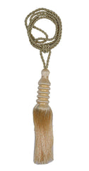 Kuber Industries Polyester 4 Pieces Curtain Tie Back Tassel Set (Gold) -CTKTC12881