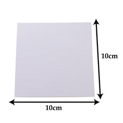 Kuber Industries Blank Cotton Canvas Boards for Painting|Canvas Sheets for Acrylic Painting|Art Panels for Oil & Watercolor Paint|"10x10" CM Pack of 6 (White)