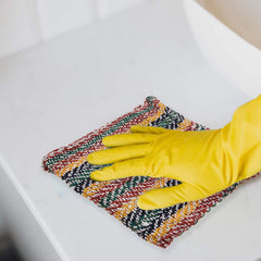 Kuber Industries Floor Cleaning Pocha | Multi Lining Duster Cloth | Cotton Reusable Sweeping Cloth For Home | Kitchen | 22x22 Inch | Pack of 6 | Multicolor