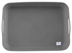 Heart Home Q-4 Multiuses Designer Unbreakable Plastic Storage Basket/Organizer/Bin For Home, Kitchen, Bathroom, Office Use Pack of 2 (Grey)-50HH01581