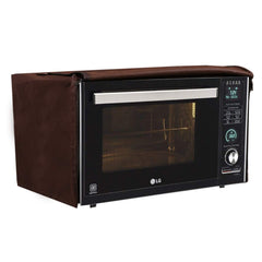 Kuber Industries Cotton 1 Piece Microwave Oven Cover 30 LTR (Dark Brown) -CTKTC5758