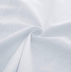 Kuber Industries Cotton Premium Collection Handkerchief|Easy Wash & Premium Cotton Fabric|Size 44 X 44 Cm, Pack of 6 (White)