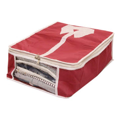 Heart Home Non Woven Shirt Cover Set of 3 Pcs,Maroon CTHH11848,Standard