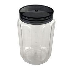 Heart Home Opal Plastic Airtight Pet Jar Container Set (Set of 6,1100 ml, Grey)-HEARTK11008