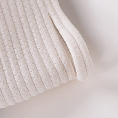 Kuber Industries Cotton Woven Storage Basket With Handle|Shelf Basket Hamper|Organizer for Toys, Socks, Cosmetic|Capacity 8.6 L|Multicolor|