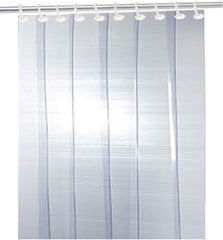 Kuber Industries PVC 3 Strips 0.5 MM AC Curtain-8 Feet (Transparent)-CTKTC3539,