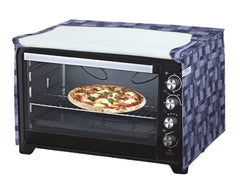 Heart Home PVC 3D Check Printed Microwave Oven Cover,20 LTR. (Grey)-HS43HEARTH26033