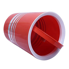 Kuber Industries Plastic Swing Lid Garbage Waste Dustbin, 5 Liters (Red) - CTKTC22848