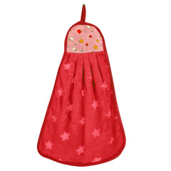 Kuber Industries Soft Cotton Star Print Super Absorbent Hanging Napkin|Hand Towel For Washbasin & Kitchen,Pack of 2,(Assorted)