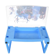 Heart Home Multiuses Disney Frozen Print Plastic Study Desk/Laptop Table with Camparment for Home & Office (Blue) 52HH4106