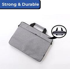 Kuber Industries Laptop Bag/Office Bag | College Bag Size- 38x30x10 cm | Suitable for Laptop Apple/Dell/Lenovo/ASUS/Hp/Samsung/Mi/MacBook/Ultrabook/Thinkpad/Idea pad/Surfacepro (Grey)