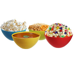 Heart Home Plastic Microwave Safe 6 Pieces Mixing Bowl Set- 1000, 1500 ML (Multi) - CTHH016464