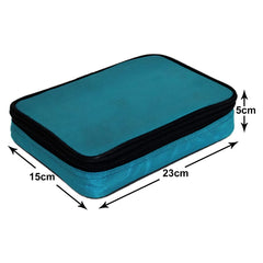 Heart Home Plastic Compact Lunch Box with 2 Containers & Cover (Green)-50HH01221