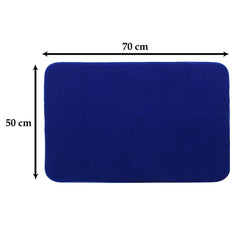 Heart Home Microfiber Reversible Dish Drying Mat with Absorbent Parity for Kitchen 27"x 19"(Blue)