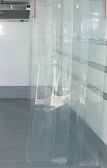 Kuber Industries PVC 6 Strips Transparent 0.50 MM AC Door Curtain(Width-54 Inches X Height-96 Inches) 8 Feet - CTKTC040585
