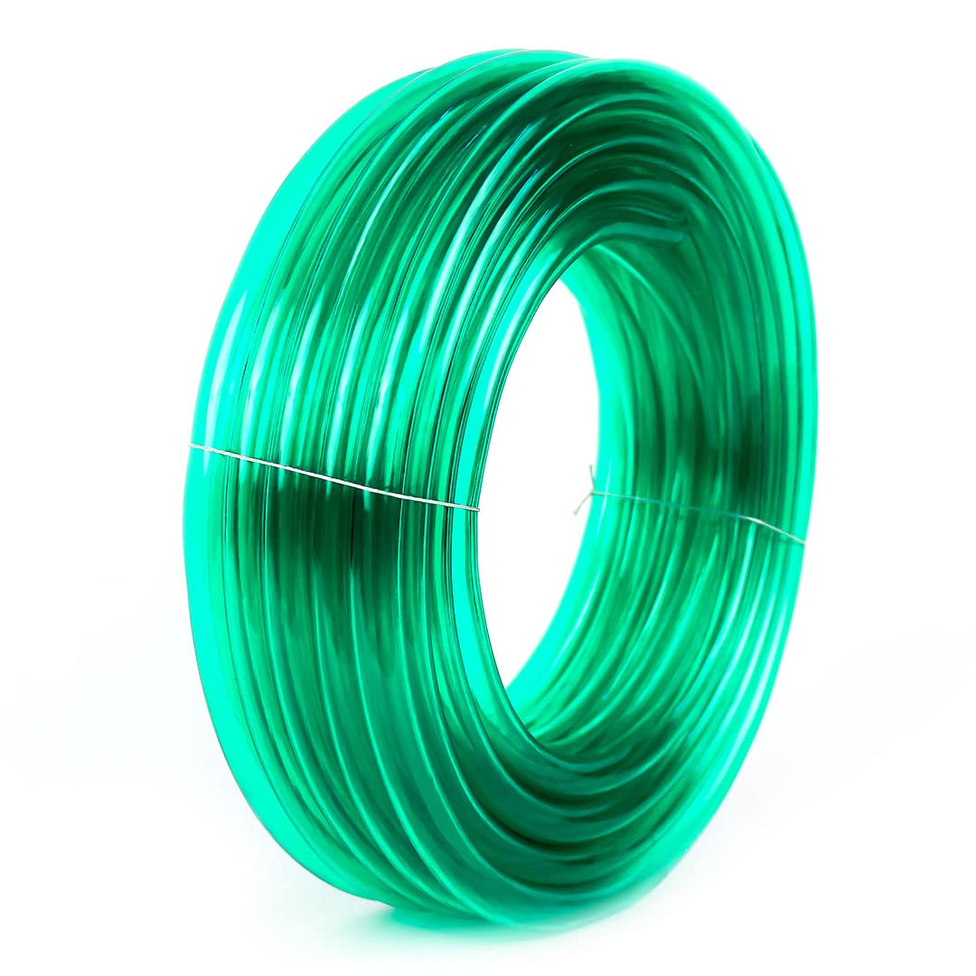 Kuber Industries PVC Water Pipe 15 Meter|Multi-Utility Water Pipe for Garden, Car Cleaning & Pet Cleaning|Light Weight & Flexible Hose Pipe for Gardening|Green |