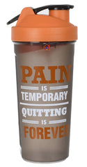 Fun Homes Protein Shaker - 800 ml for Whey Proteins, and Preworkouts, 100% Leak Proof (Orange), Standard
