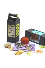 Kuber Industries Plastic 4 in 1 Vegetable Slicer/Potato Chips Maker Grater with 4 Sides Vegetable Choppers-Potato Chips Maker Vegetable Potato Slicer and Smooth Grip (Multi)-KUBMART10209