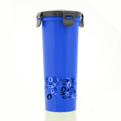 Kuber Industries Virgin Plastic klick Big Glass 2 Piece Tumbler/airtight Container Leakproof Storage with Lid 500ml (Multi) CTKTC034133