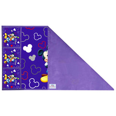 Heart Home Disney Mickey Printed Satin Fridge Top Cover with 6 Utility Side Pockets (Blue)