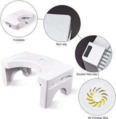 Kuber Step up Stool Foldable Air Freshener Box Nonslip Padding 35 x 20 x 8 cm.