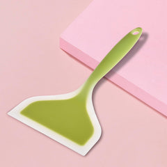 Heart Home Turner | Silicone Wide Spatula Turner | Spatulas Turner for Nonstick Cookware | Omelette Turner for Cooking | Kitchen Turners | New Big Spatula | Pack of 4 | Green