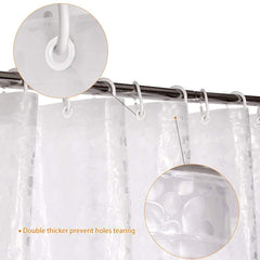 Kuber Industries 3D Coin Design PVC Transparent 0.20 MM AC Door Curtain(Width-54 Inches X Height-96 Inches) 8 Feet -KUBMART02989