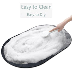 Kuber Industries Doormat|Doormat for Door Entrance|Doormats for Rooms|Doormat for Home|Memory Foam Welcome Doormat|Pack of 2 (White)