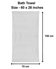 Kuber Industries Cotton Style Premium 3 Pieces Bath Towel, 500 GSM(White & Brown & Blue)