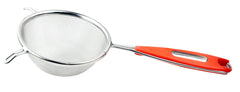 Kuber Industries Kitchen Combo Big Spatula and Oil Brush Set with Stainless Steel Soup, Juice Strainer (Silver), Standard