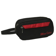 Kuber Industries 2 Piece Multipurpose Black Canvas Shaving Kit