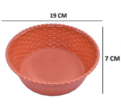 Kuber Industries 3 Piece Plastic Storage Basket Set (CTKTC1821),multi