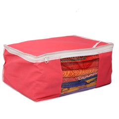 Kuber Industries 6 Piece Non Woven Saree Cover Set, Orange