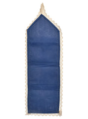 Kuber Industries Flower Printed Multiuses 3 Pockets Wall Hanging Storage Organizer/Holder For Home- Pack of 2 (Cream & Brown)-50KM01173