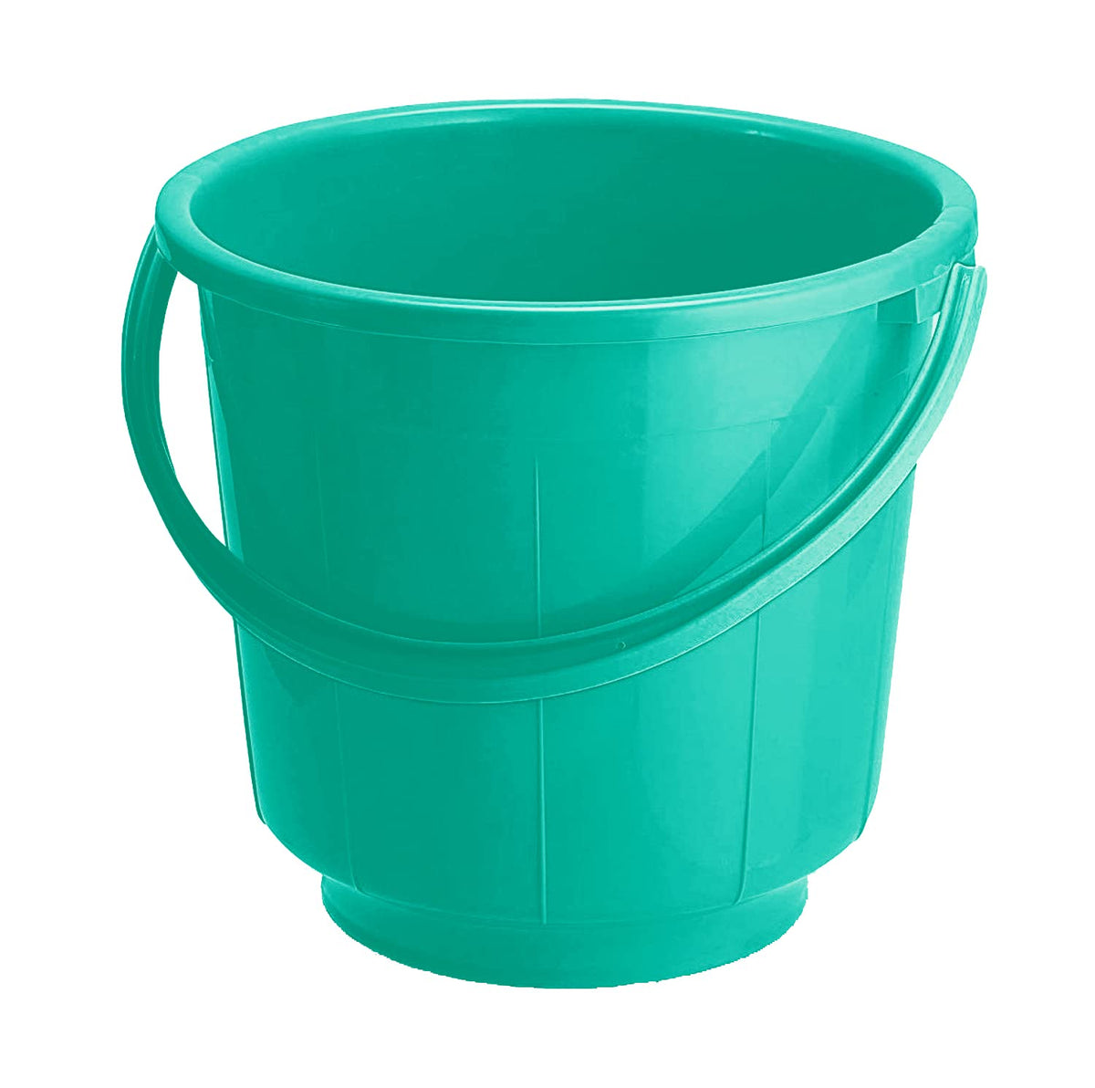 Kuber Industries Unbreakable Strong Plastic Bathroom Bucket 13 LTR (Green) - (CTLTC037874)