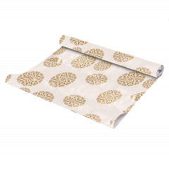 Kuber Industries Kitchen Drawer/Cabinet Shelf Mat|Rose Design with PVC Material|Adjustable Size 10 Mtr Roll (Multi)-CTKTC030426, Polyvinyl Chloride