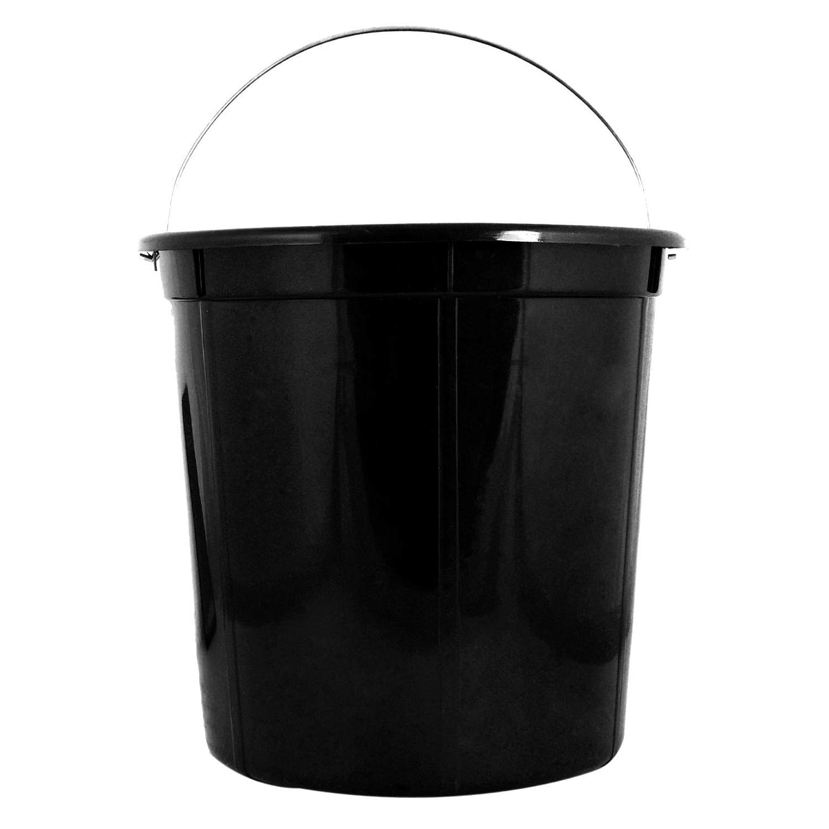 Heart Home Plastic Removable Inner Dustbin Bucket, Paint, Recycle Bin Basket Small Bucket, 10 Liters (Black) - HEART2328