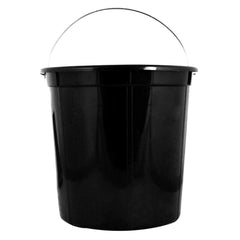 Kuber Industries Plastic 2 Pieces Removable Inner Dustbin Bucket, Paint, Recycle Bin Basket and Small Bucket,10 Liters (Black) -CTKTC038724