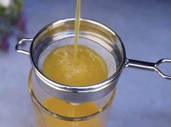 Heart Home Double Mesh Stainless Steel Strainer for Cocktails, Tea Herbs, Coffee & Drinks (Silver)