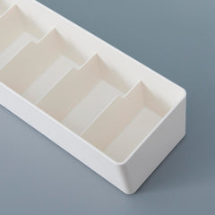 Kuber Industries Cloth Storage Box 5 GridDrawer Divider|Wardrobe Organizer For clothes (White)