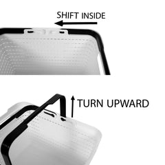 Heart Home Basket | Plastic Storage Basket for Fruits | Storage Basket for Picnic | Storage Basket for Kitchen | Stationery Storage Basket | FLORA-333 | Pack of 2 | White