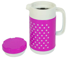 Heart Home Plastic Insulated Orchid Tuff Jug Flask 1000 ML (Pink) -CTLTC10681 CTHH12154