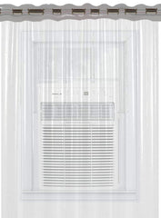 Kuber Industries 30 MM PVC Transparent Curtain|Water Proof AC Curtain|Eyelet Rings & Quick Water Release|Curtain 7 Feet|